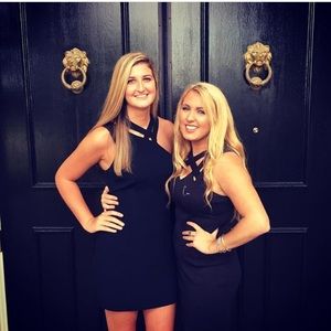 Black cocktail dress